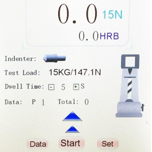 Rockwell metal hardness tester